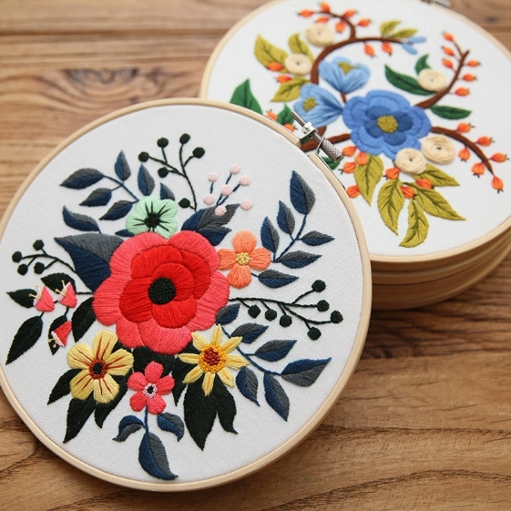 DIY hand embroidery material package