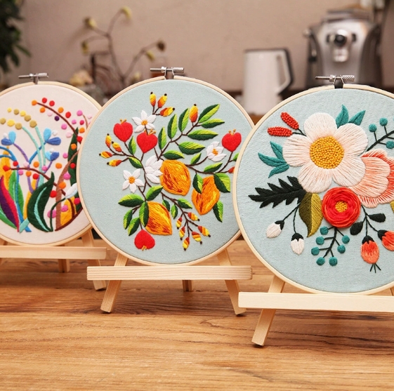 DIY hand embroidery material package