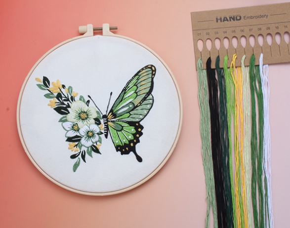 DIY hand embroidery material package