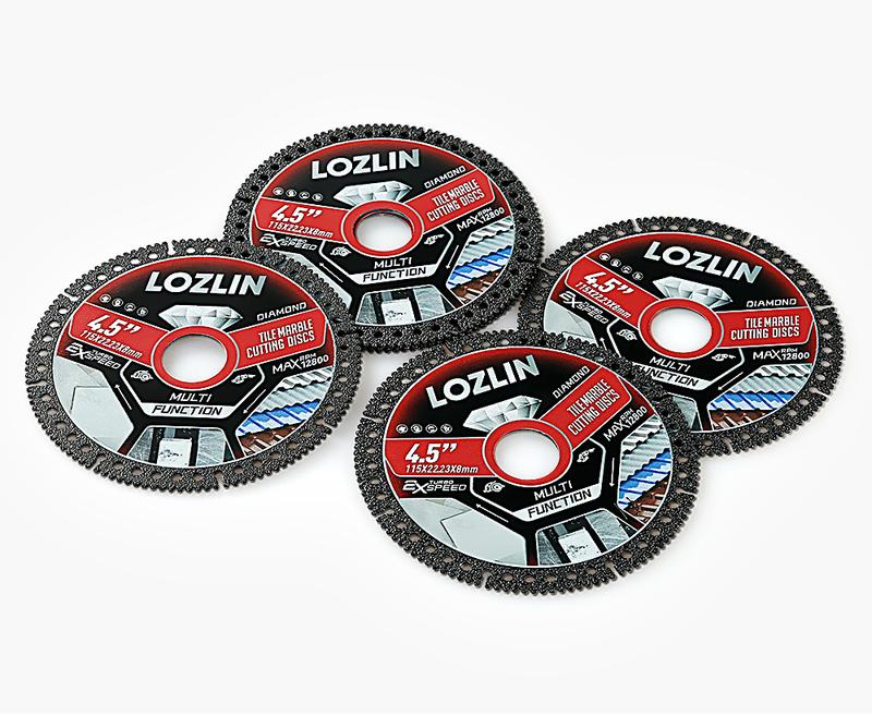 3PCS 4.5"(115MM) Diamond Tile Cutting Blades - Ultra-Thin Dry Cutting Disc for Ceramic, Marble, Granite - Angle Grinder Blades& Durable for Masonry/Construction Power Tool