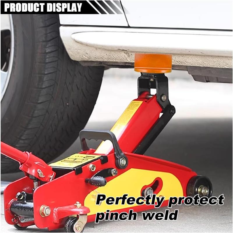 Large Universal Aluminum Slotted Grooved Magnetic Jack Pad, Frame Rail Protector Compatible with Most Jacks and Cars, Use for Car SUV Truck Pickup Maintenance,Repair and Tire Replacement