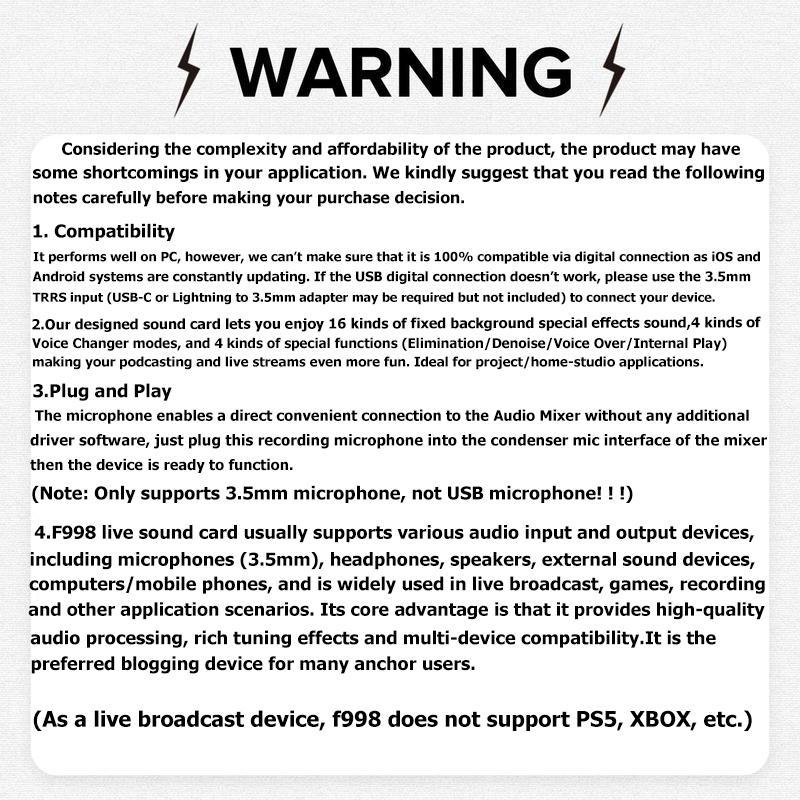 Product Introduction of Live Sound Card with DJ Mixer Effects & Voice Changer,&nbsp;Multi-Application Podcast Production Studio Equipment, Sound Card&nbsp;for Streaming Podcasting Gaming 2