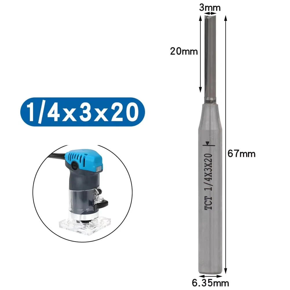 3mm Straight Cutting Bit for Wood and MDF