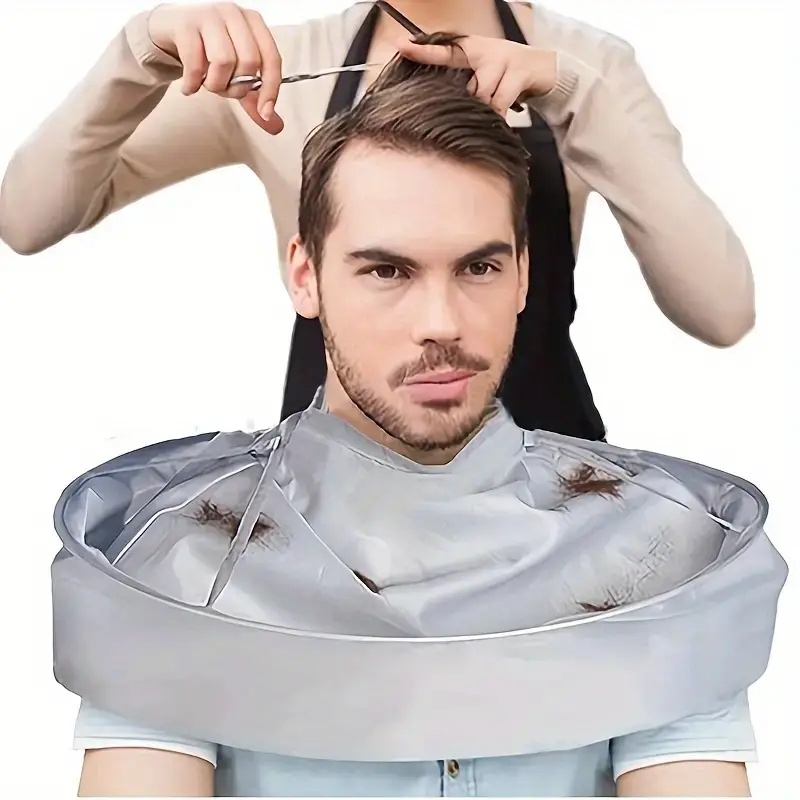 1pcs waterproof foldable hair cutting cape for adults protects hair and   from cuts and mess details 0