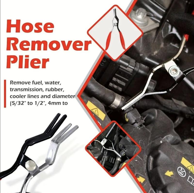 Professional Hose Clamp Kit, Fuel Line Disconnecting & Dismounting Tool Set for Automotive Maintenance, Multifunctional Pipe Clamp for Car Repair, Car Accessories