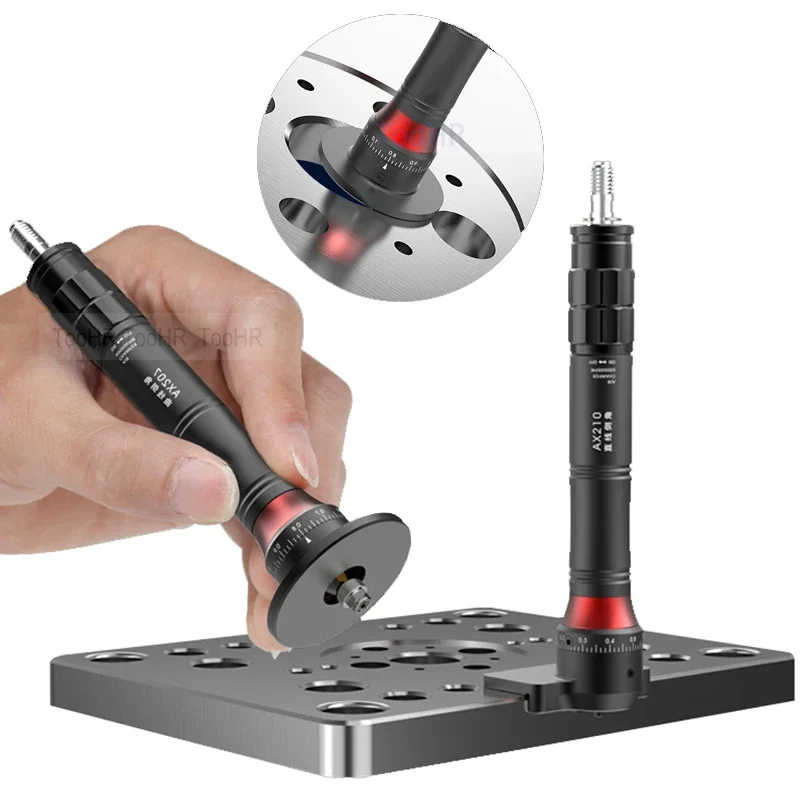 Mini Pneumatic Chamfering Machine, 45° Metal Deburring Chamfering Tool, Handheld Adjustable Curved Linear Trimming Tool