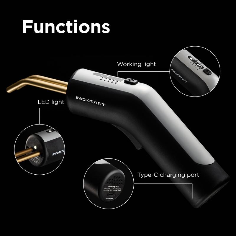 InoKraft Cordless Plastic Welder, Ergonomically Designed