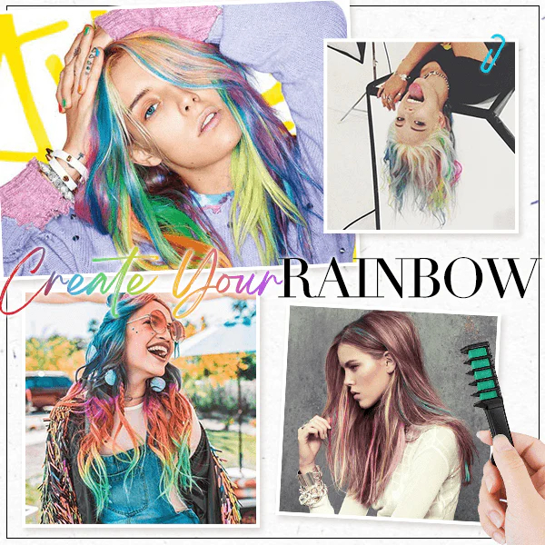 Temporary Hair Color Chalk Comb - Cruelty Free