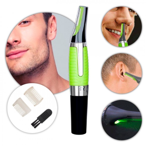 MINI SHAVER RAZOR EYEBROW TRIMMER NOSE EARS FOR MEN LED OVERLAYS EAN (GTIN) 5902838474969