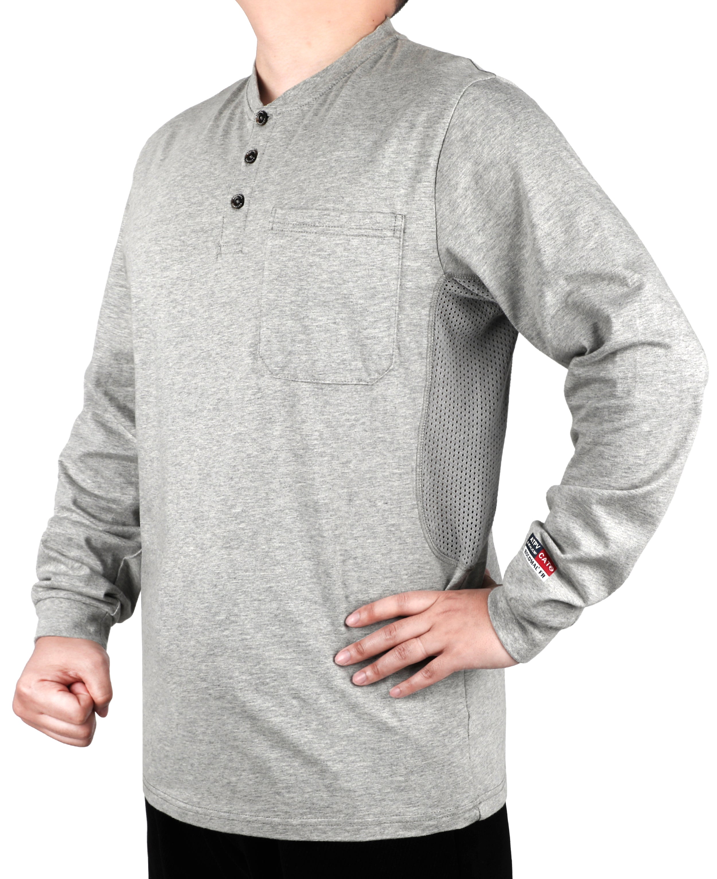 6OZ Buttonless/Button Pullover T-Shirts/Breathable Vented Design