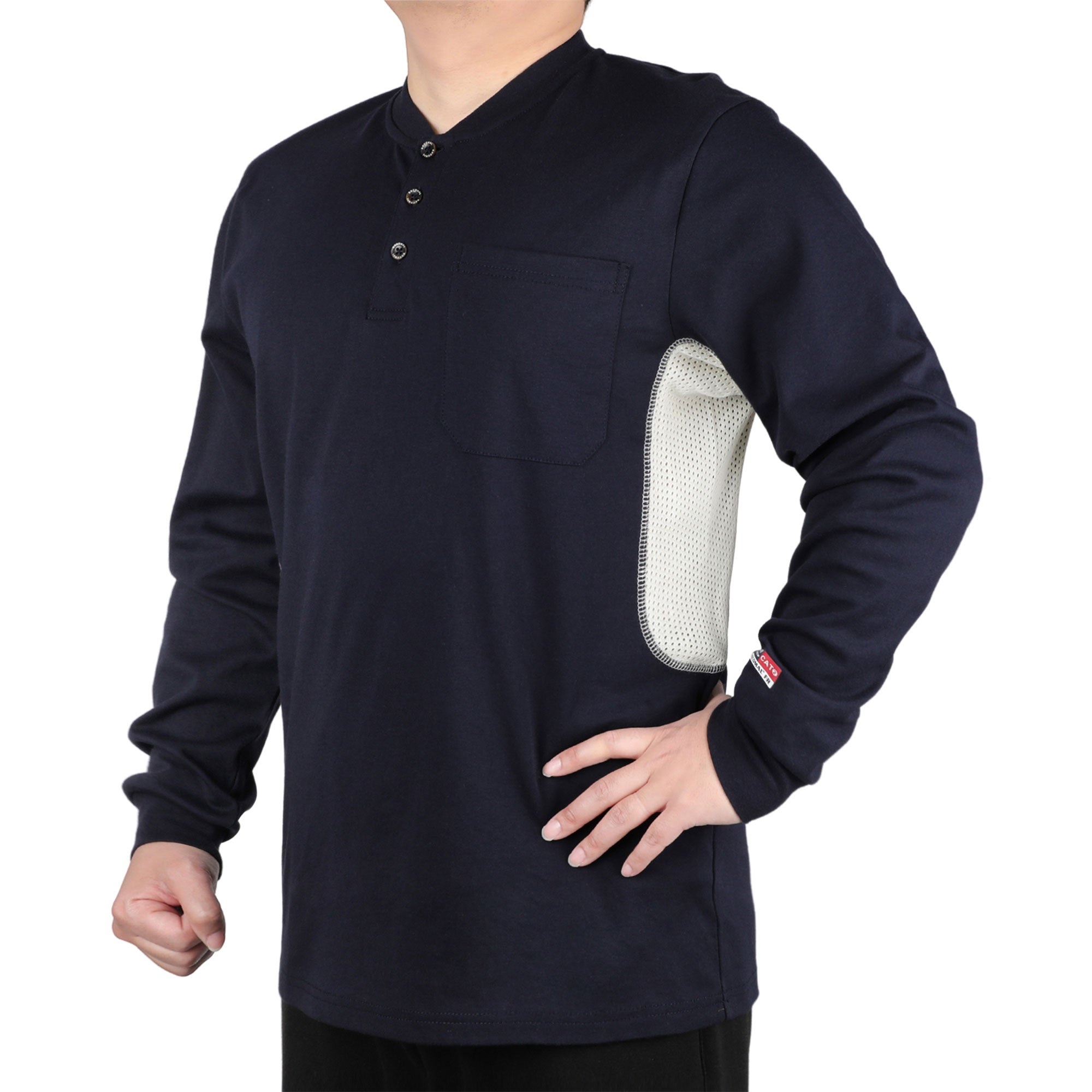 6OZ Buttonless/Button Pullover T-Shirts/Breathable Vented Design