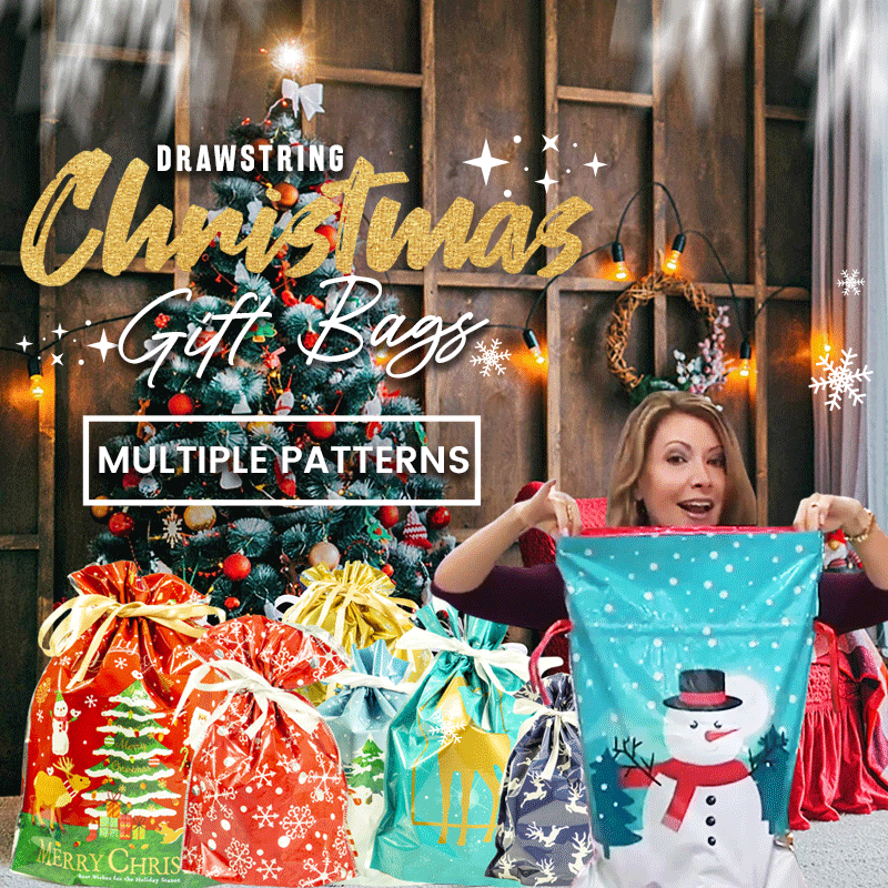 🎁Drawstring Christmas gift bags