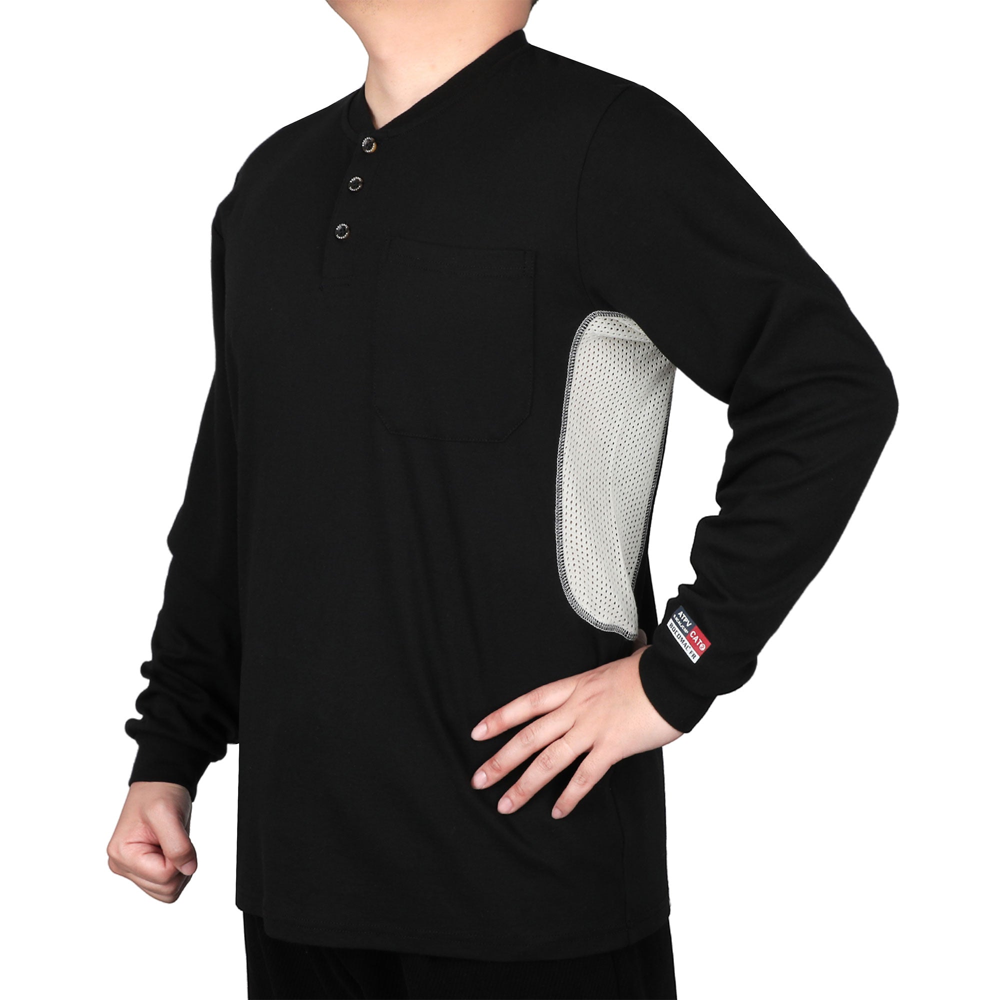 6OZ Buttonless/Button Pullover T-Shirts/Breathable Vented Design