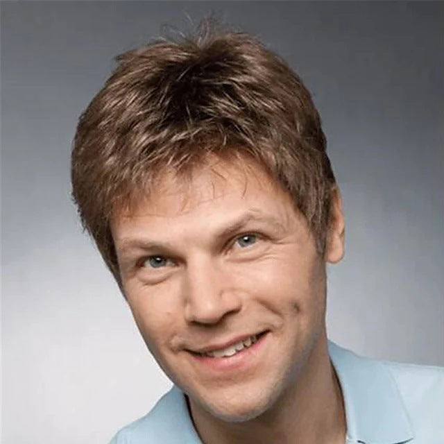 🔥🔥🔥Business Natural And Realistic Full Wig For Medium-elderly Men