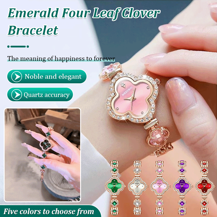 Emerald Clover Bracelet