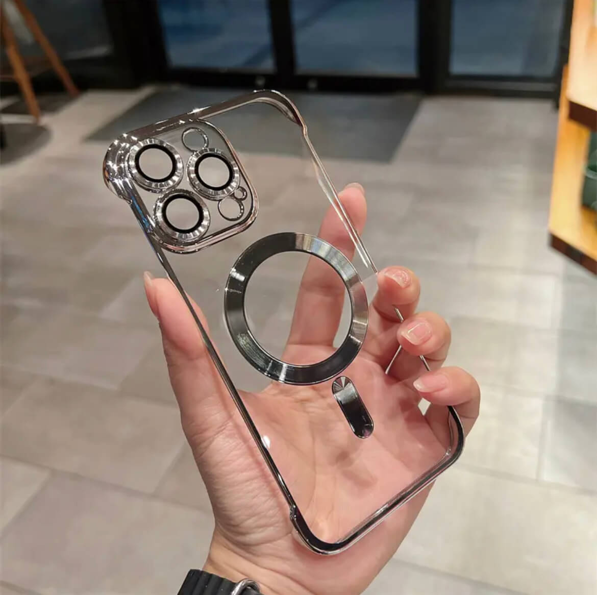 Transparent Magsafe Slim Phone Case