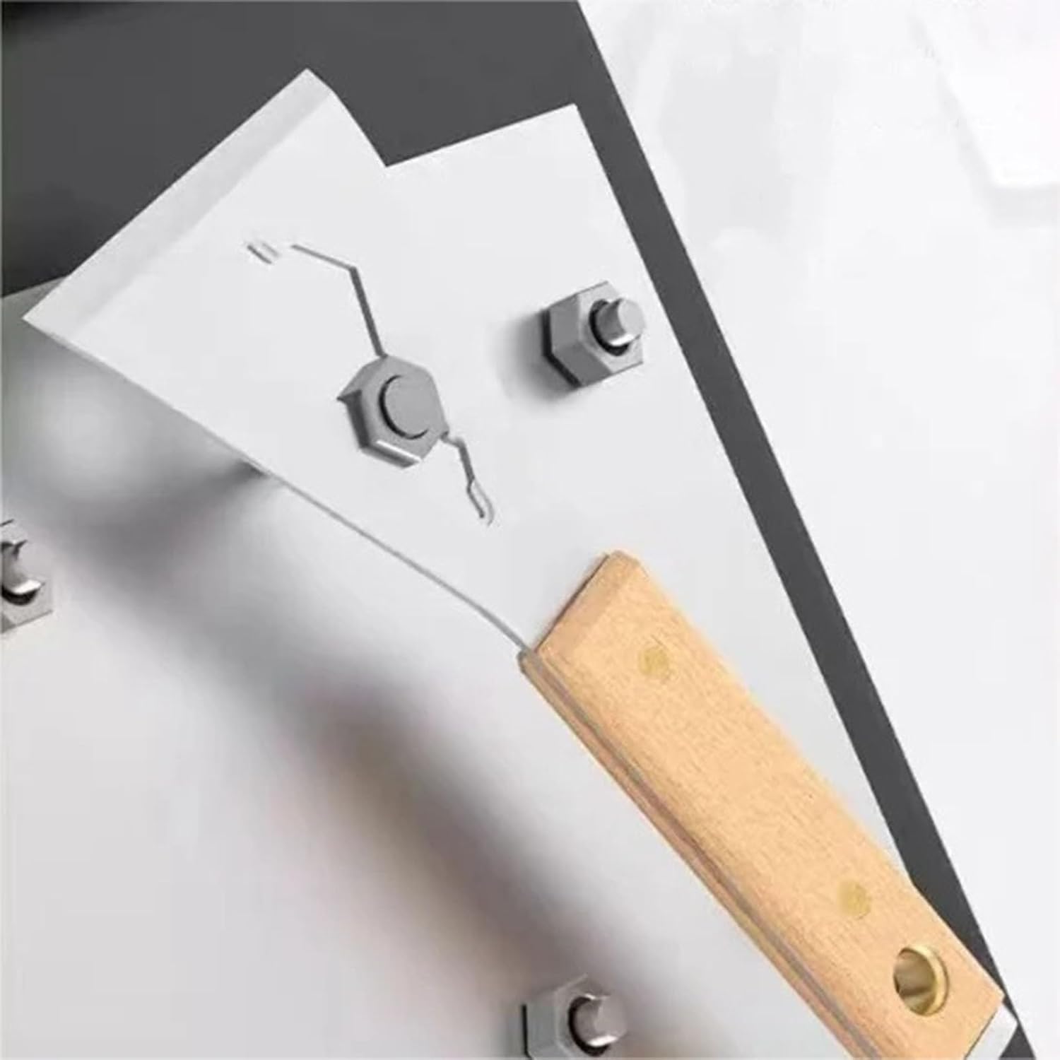 3 inch knife scrapers, multifunctional stainless steel spatula for drywall repair, wallpaper removal, applying putty, plaster, cement (3 pack)