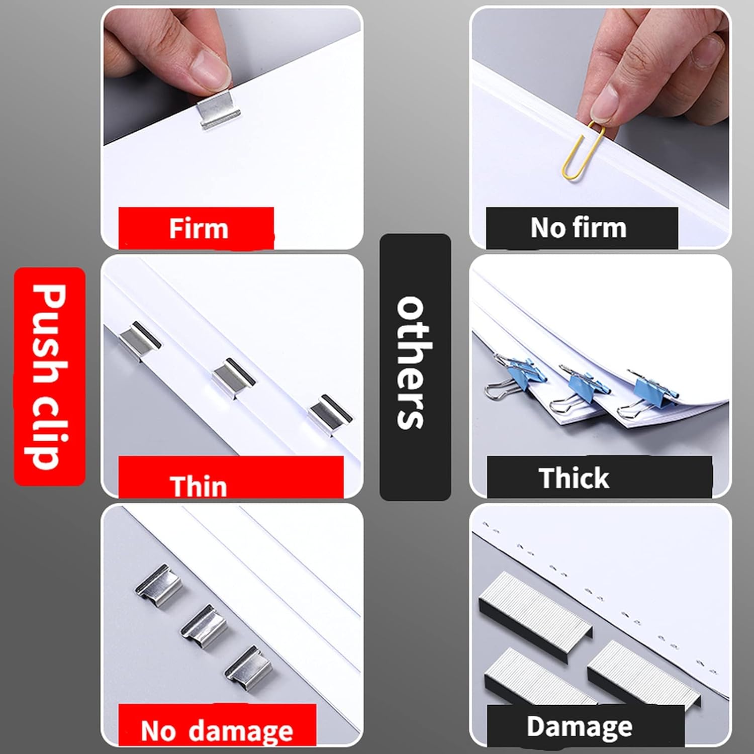 Stapler Small Set for Desk Push Stapler Removable