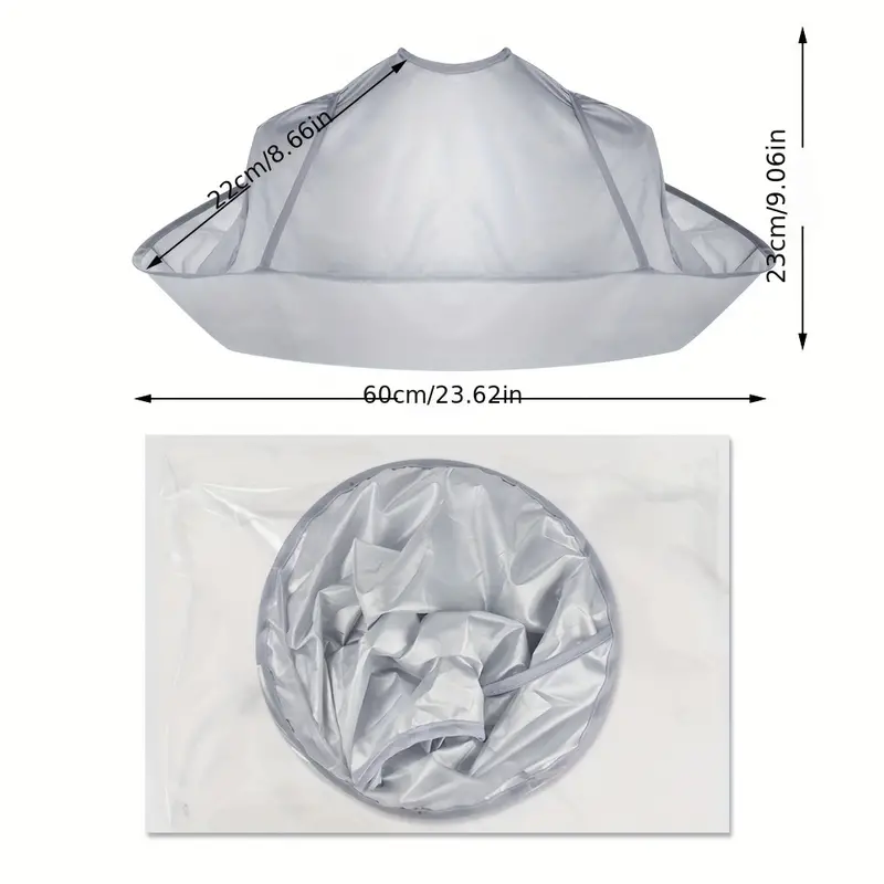 Foldable haircut cape-no more messy hair