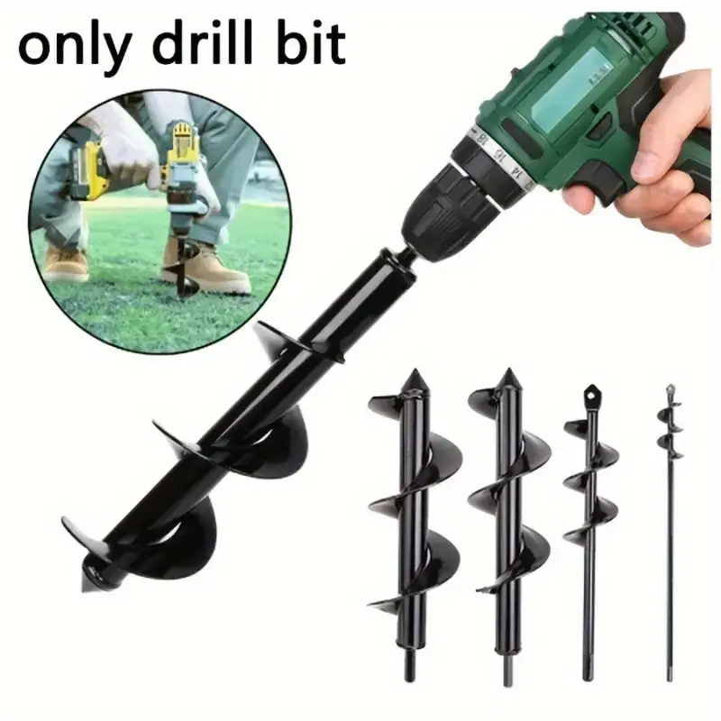 Garden Plant Auger Drill Bit: Plant Faster With 3/8" Hex Drive Drill!