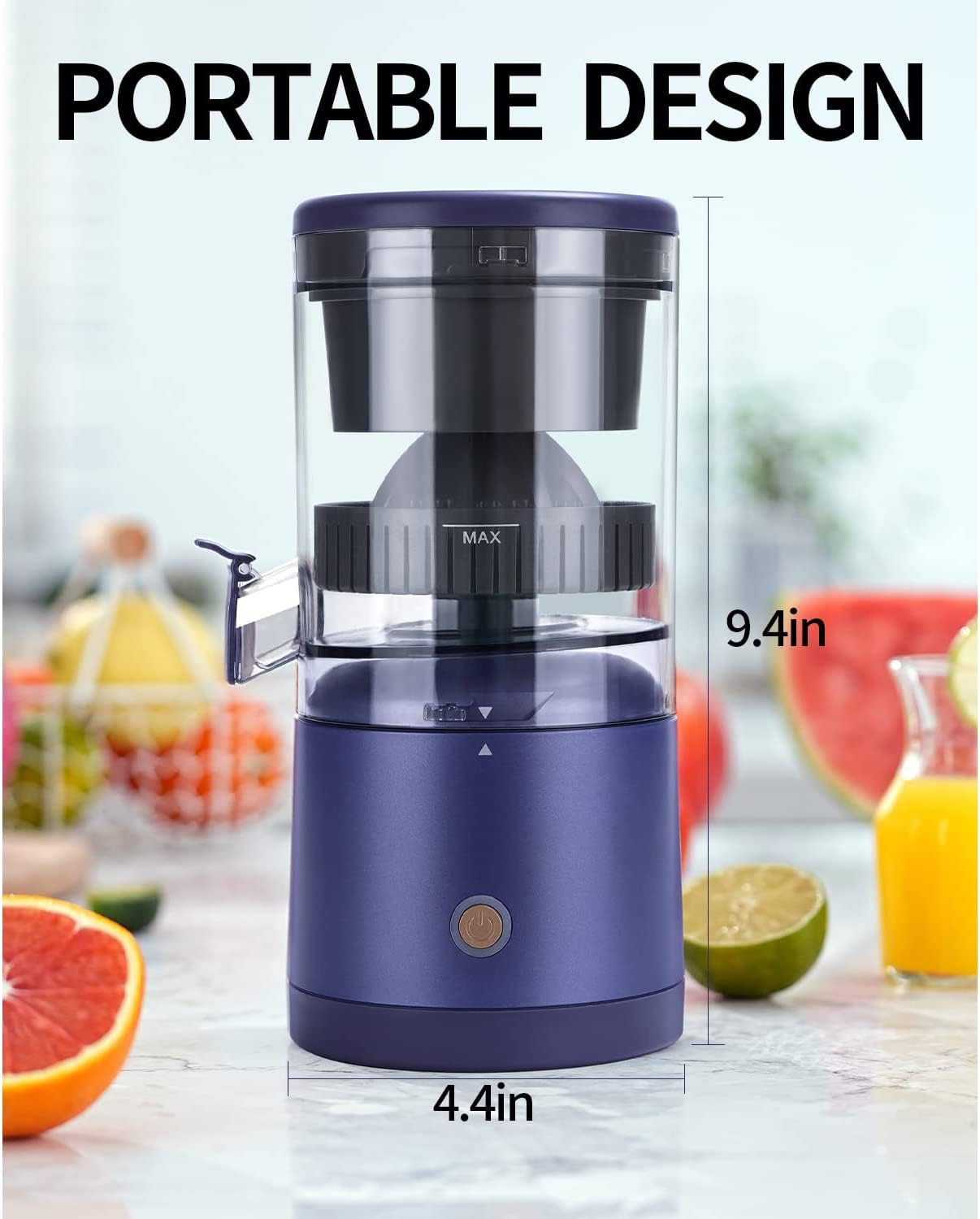 Portable USB rechargeable juicer for home use multifunctional pomace juice separation