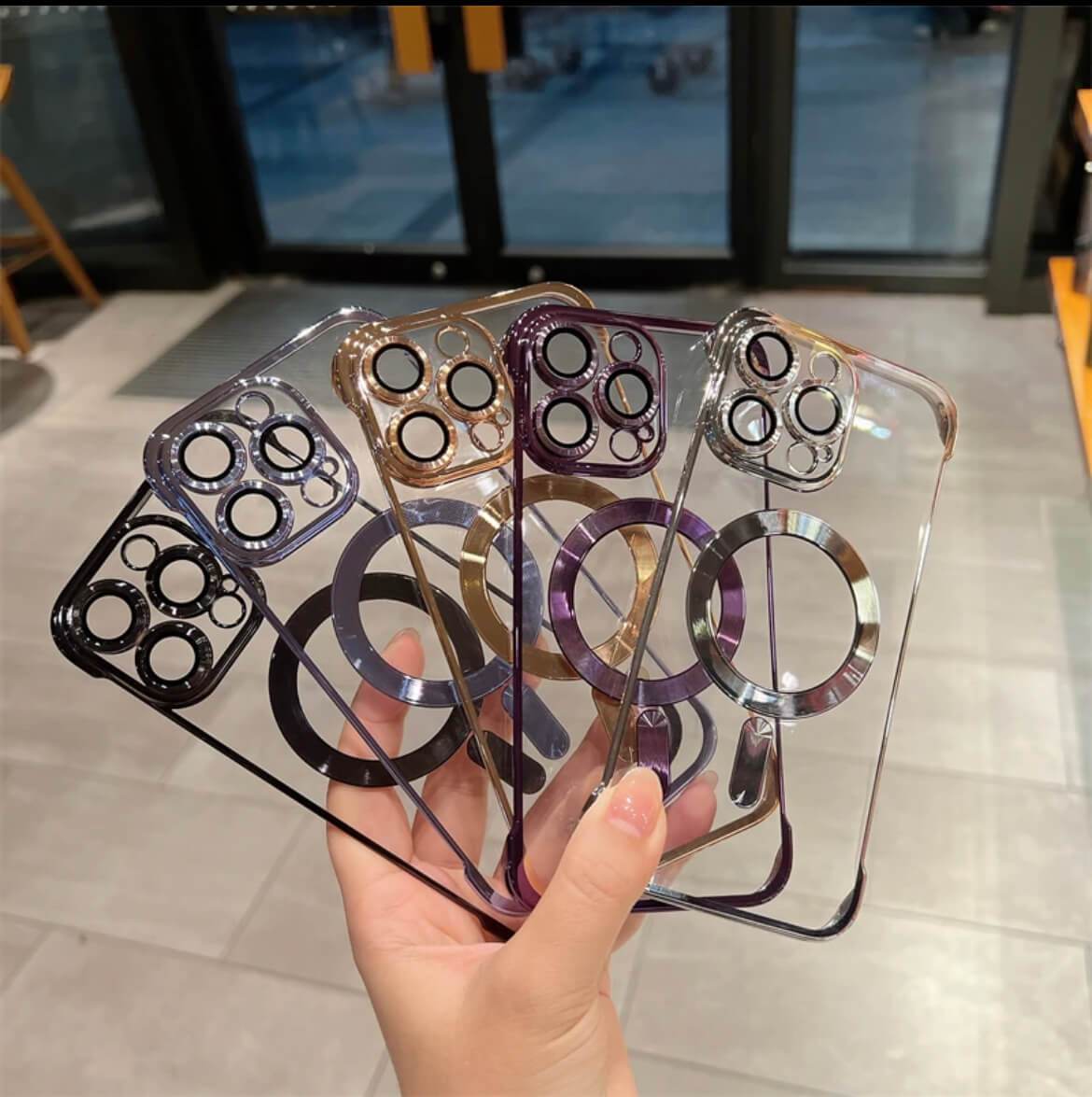 Transparent Magsafe Slim Phone Case