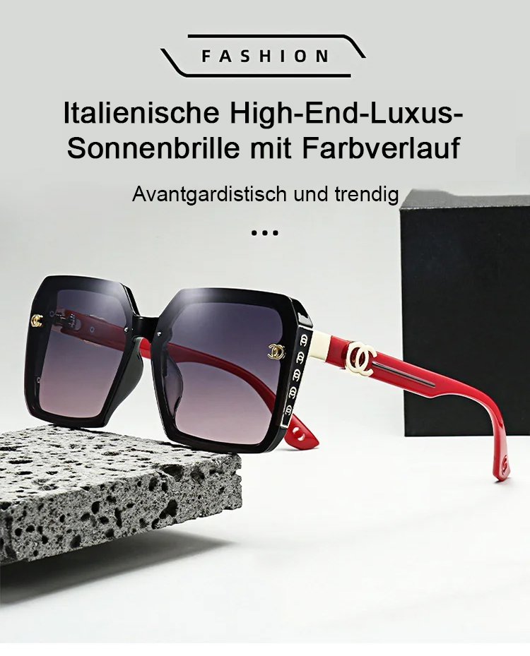 Women's high-end luxury gradient sunglasses
