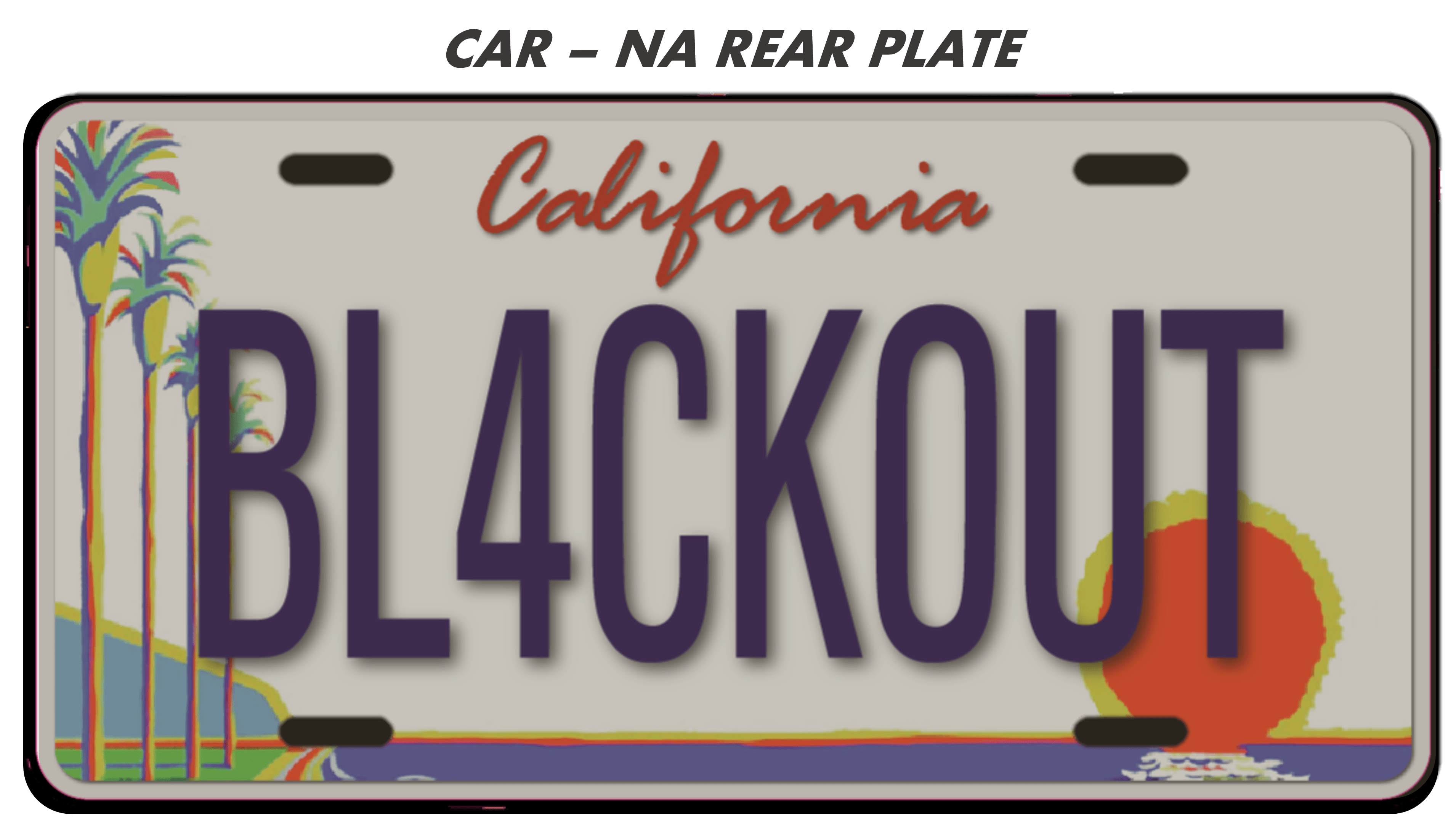 BL4CKOUT PLATE