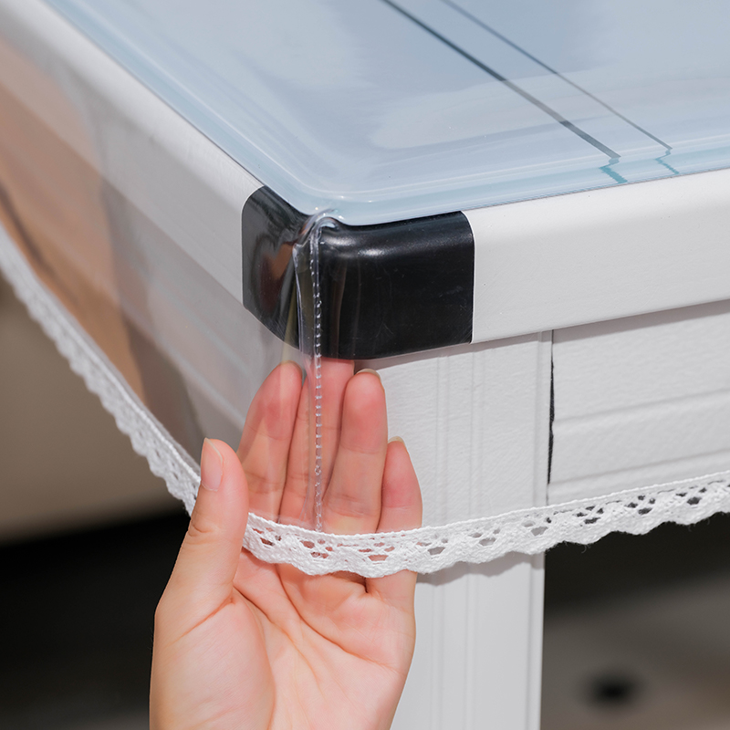 Transparent tablecloth rectangular fireproof table cover