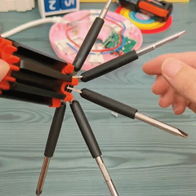 8 Screwdrivers in 1 Tool with Worklight and Flashlight