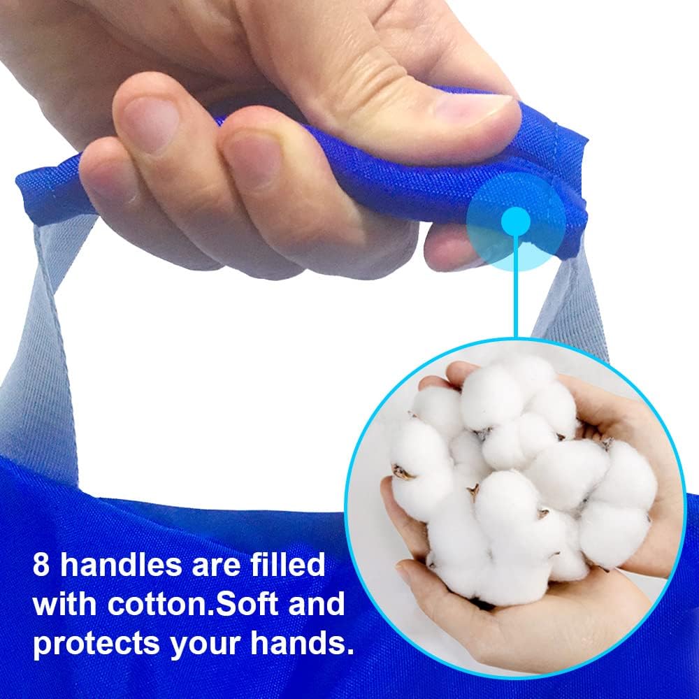 Positioning Washable Bed Pad with 8 Handles, Reusable Draw Sheets