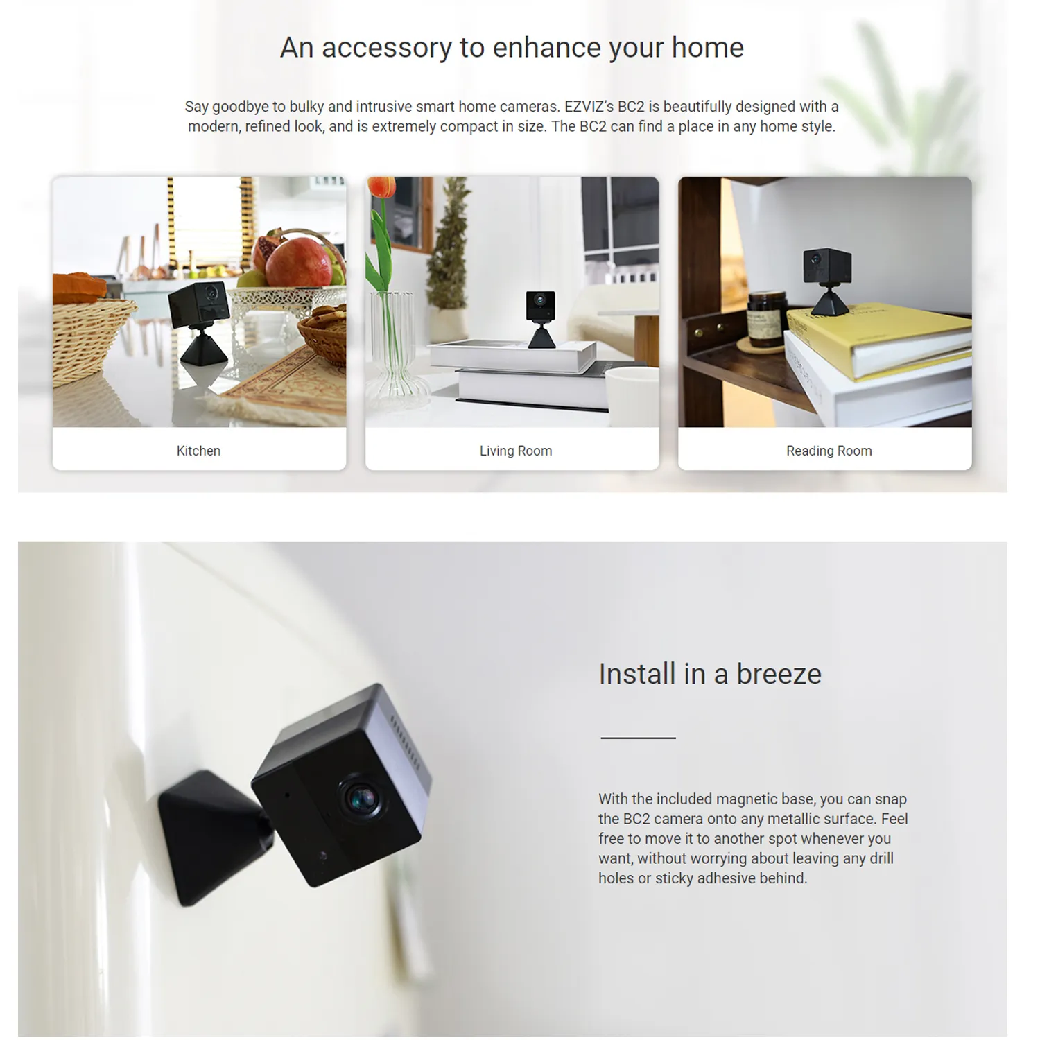 EZVIZ Mini Palm-Sized Smart Battery Wireless Baby IP CCTV Camera