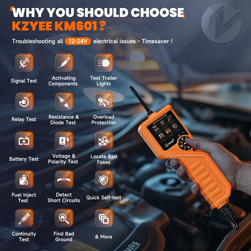 KZYEE latest PowerScan power probe circuit tester