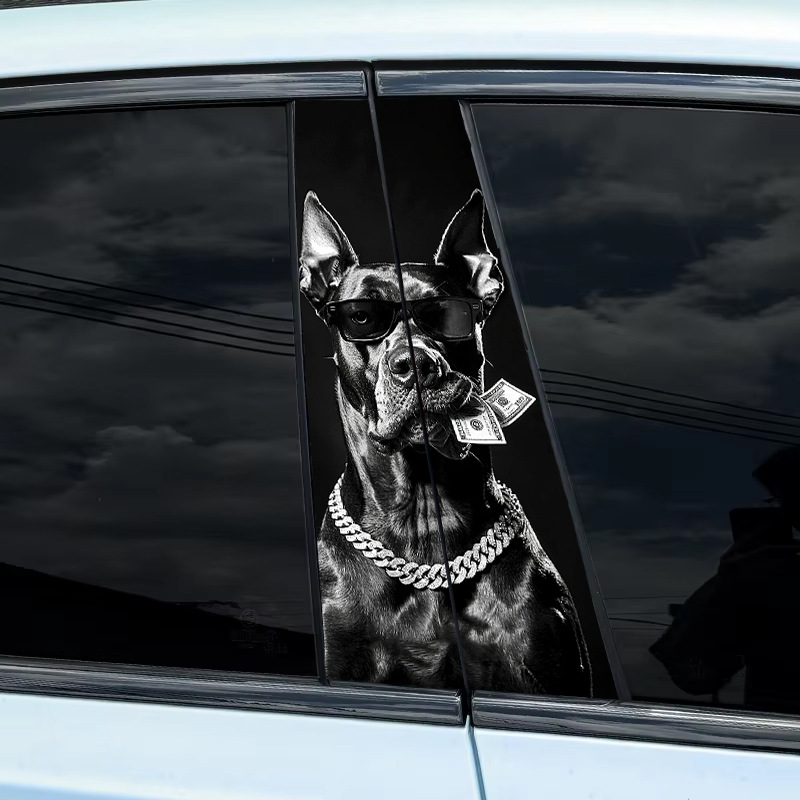 Vinyl Car Stickers and Decals, Car Stickers, Waterproof Sunscreen Scratch Resistant Cover B-Pillar Sticker