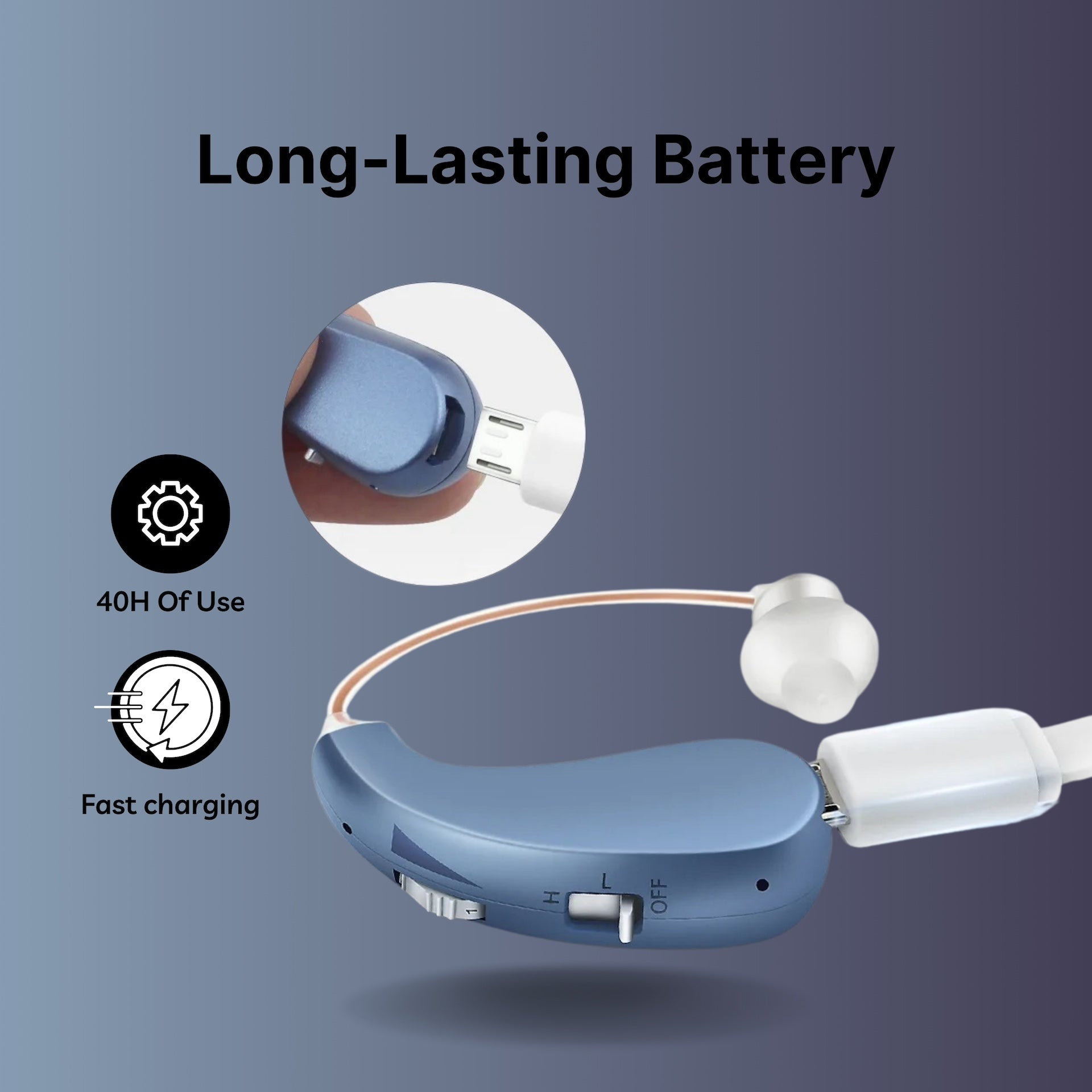  ClearSound Rechargeable Hearing Aids (Pair Of 2)