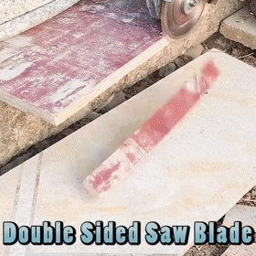 Double sided saw blade for woodworking alloy