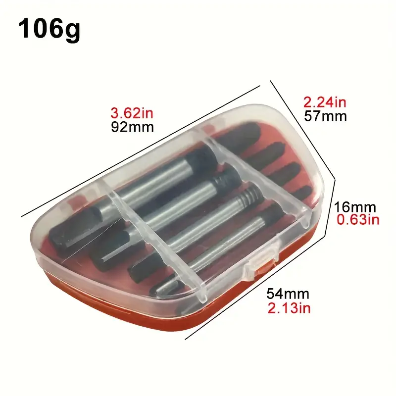 5/6/8pcs Premium Screw Extractor Kit, Easy To Remove Damaged Screws, Bolts And Pipes, Essential Woodworking And DIY Tools