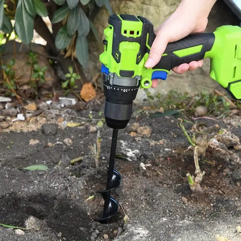 Garden Plant Auger Drill Bit: Plant Faster With 3/8" Hex Drive Drill!