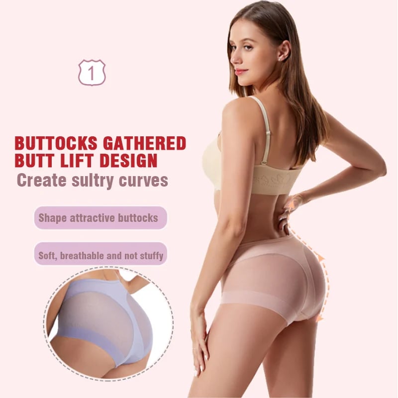 Seamless High Waist Ice Silk Briefs – Pay 1, Get 4 (4 Packs)
