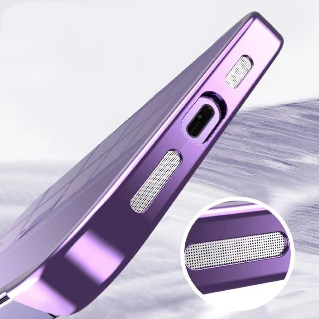  PC Borderless Matte Phone Case Without MagSafe