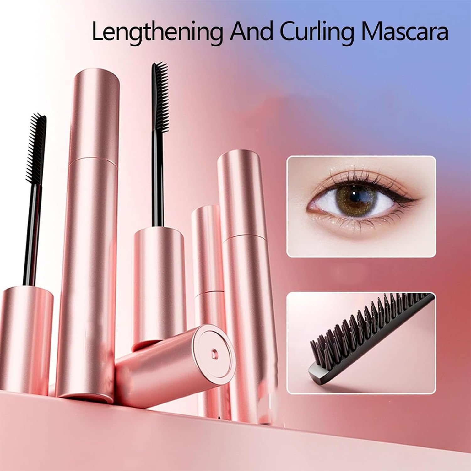 🔥Buy 1 Get 2 Free (3pcs) [Waterproof & Stain Resistant] Lengthening & Curling Long Lasting Mascara