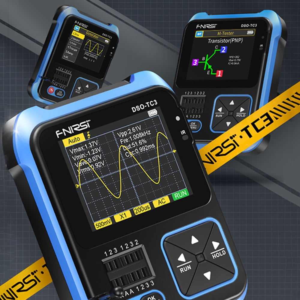 Diymore DSO-TC3 500kMHz Handheld Digital Oscilloscope Transistor Tester Signal Generator