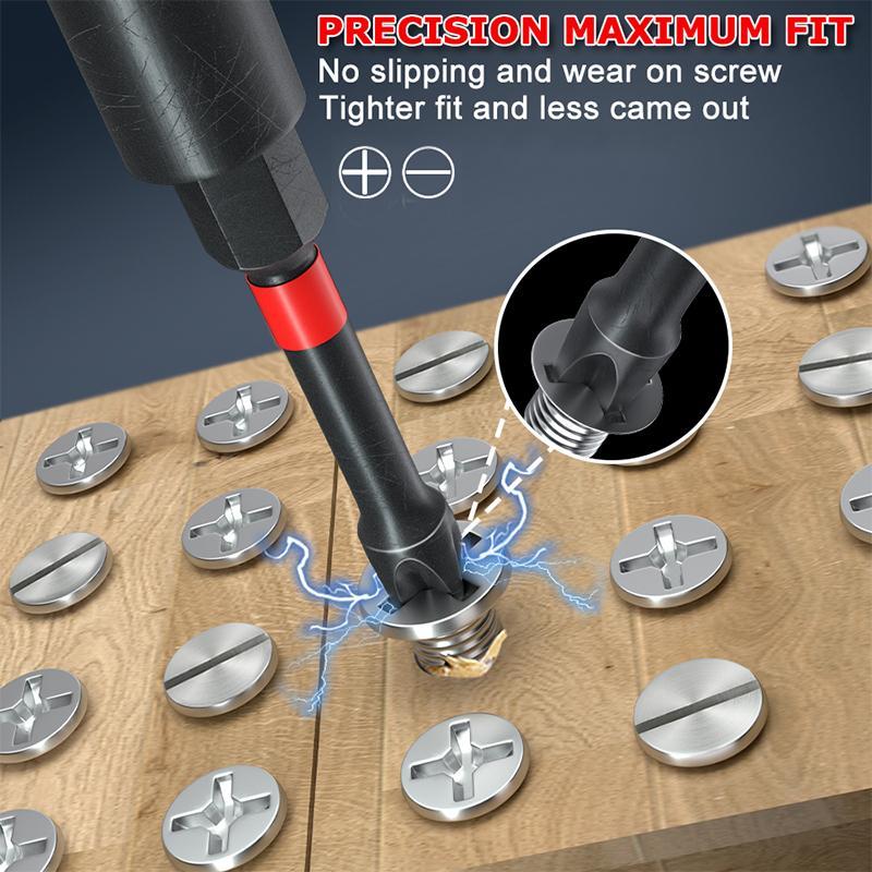Magnetic impact cross drill bit set (39pcs)