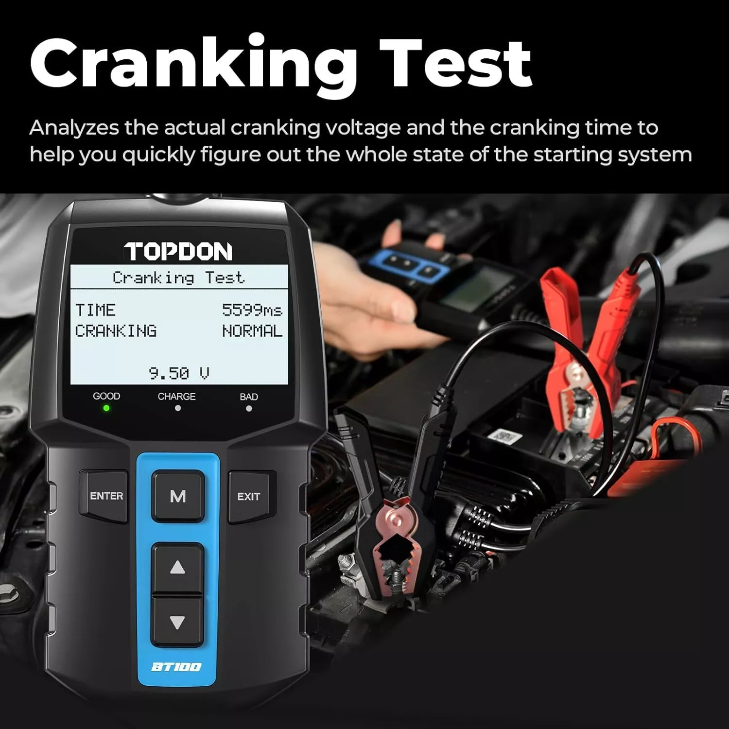 TOPDON BT100 12V Car Battery Tester