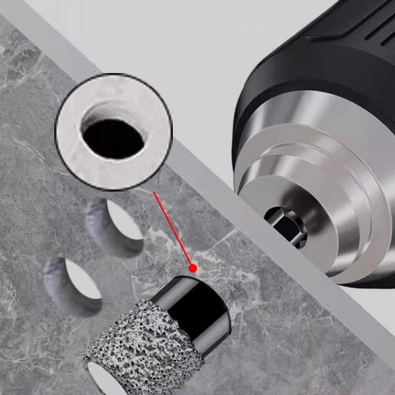 Hexagonal Drill Bit for Marble/Brick/Stone [Full Set]