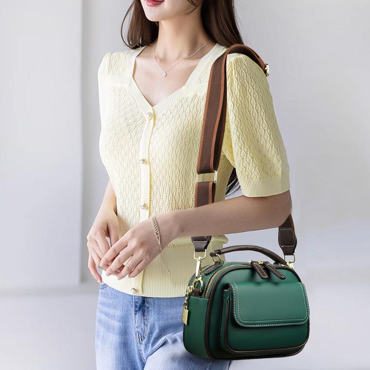 【🎊New products 30% discount】👜Elegant two-layer crossbody bag with wide strap