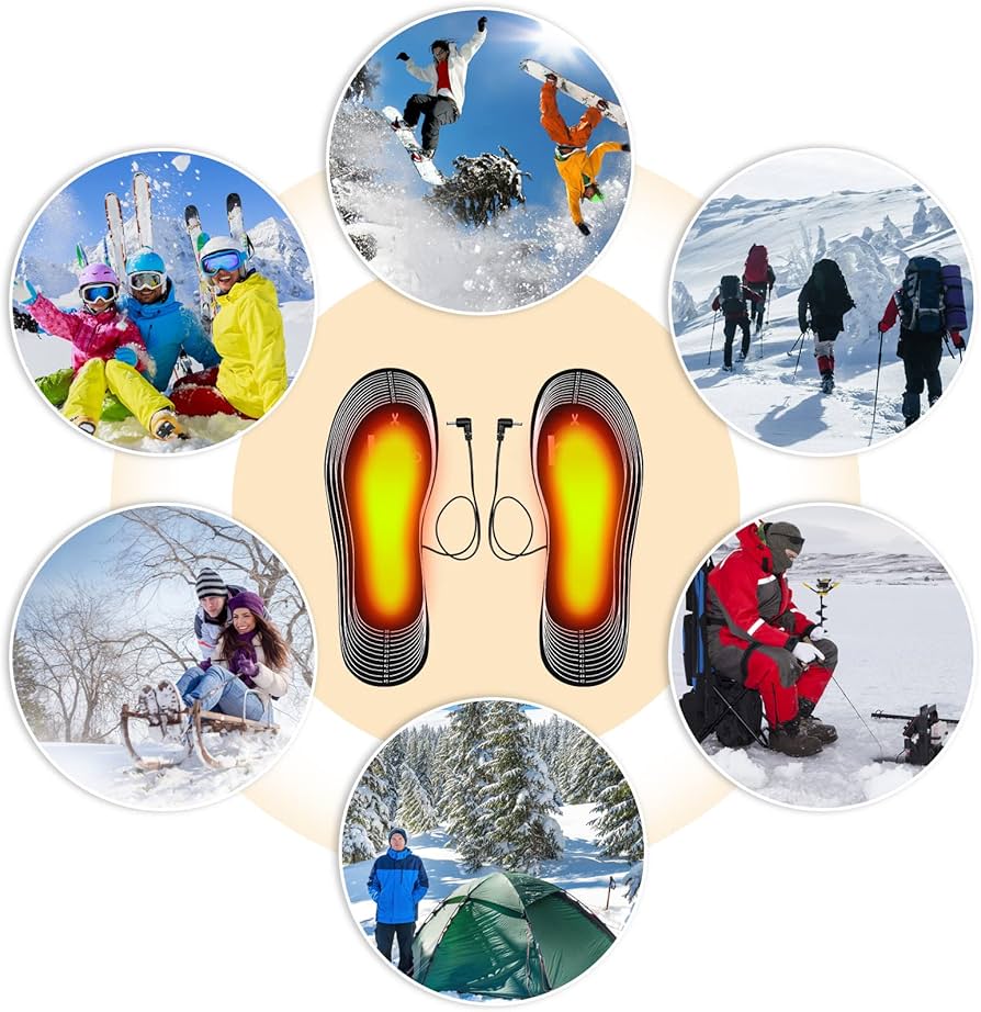 Electric heated shoe soles 