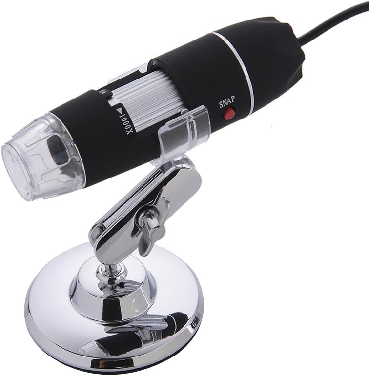8-led Digital Microscope Endoscope Loupe Otoscope Magnifier with Stand