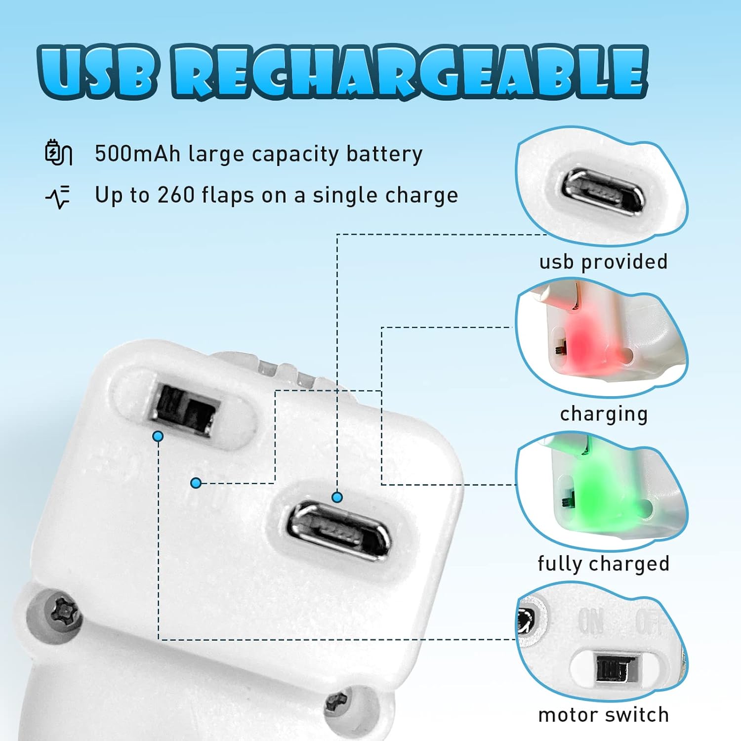 KreizyGo Cat Toys, Flapping Wings Sparrow Catnip Toys