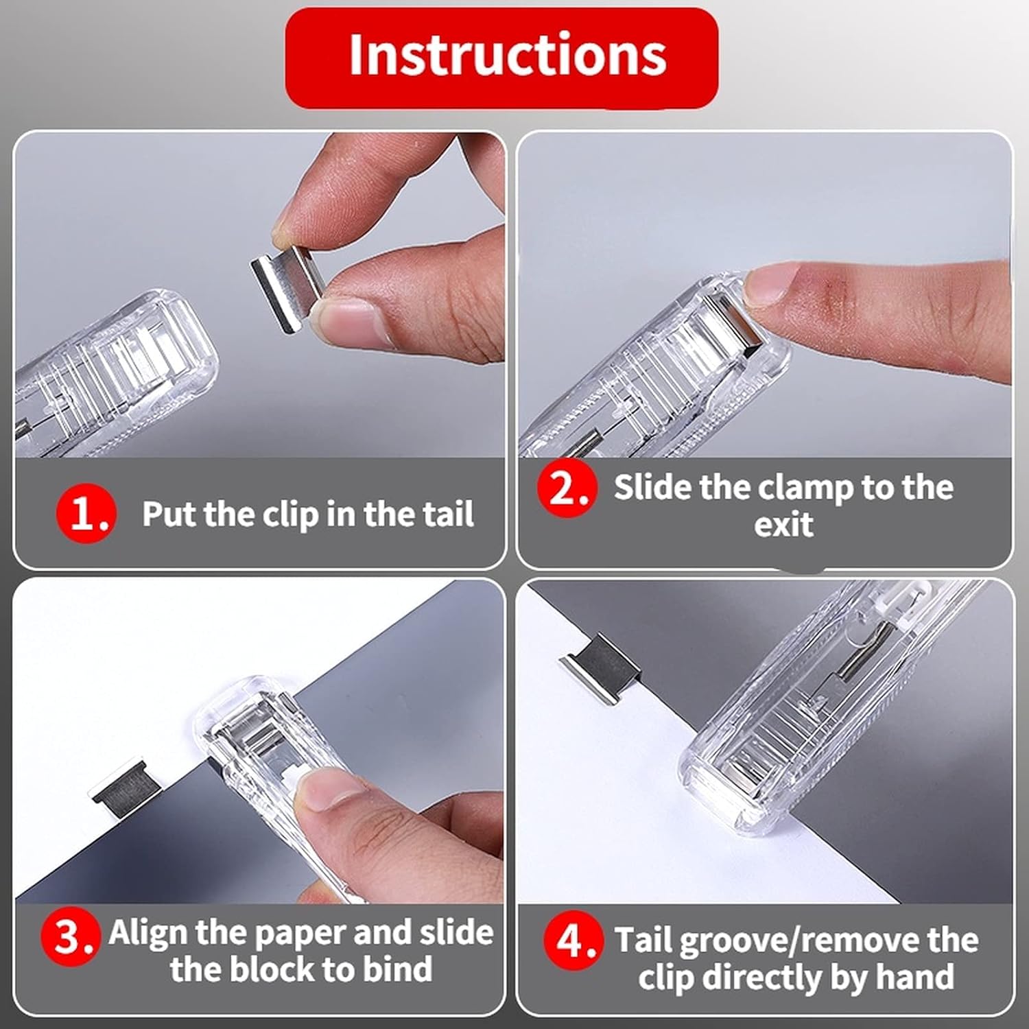 Stapler Small Set for Desk Push Stapler Removable